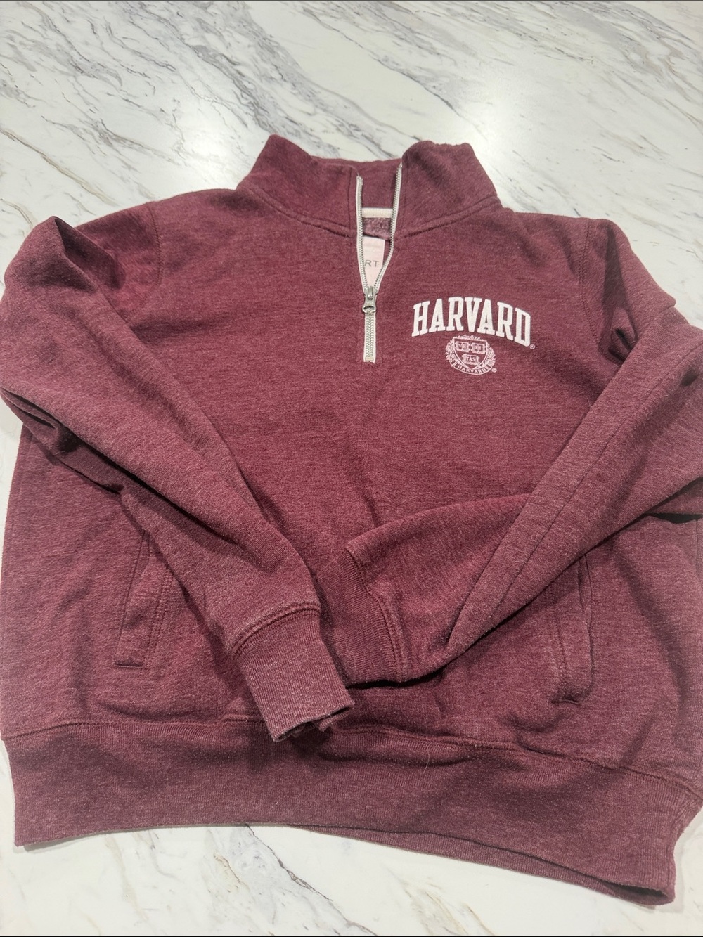 Harvard Women's Maroon Quarter-Zip Pullover Sweatshirt